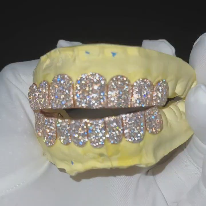 Vvs Moissanite grillz 10x10